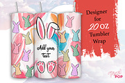 Easter Bunny 20 oz Skinny Tumbler, a Graphic by TumblerArtDS (Thumbnail 1 of 3)