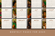 2025 CALENDAR CANVA TEMPLATE, a Stationery Template by The Little Lily Studio (Thumbnail 3 of 5)