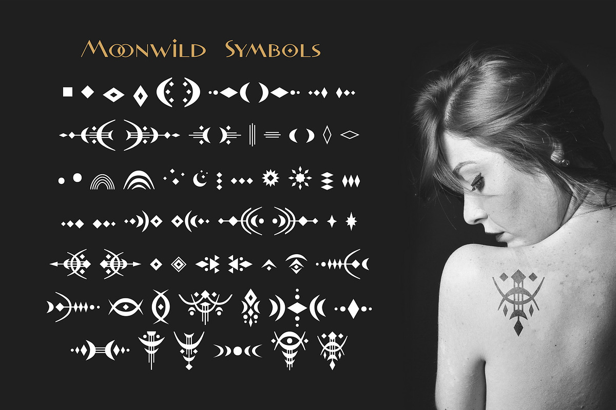 Moonwild - Celestial Font & Symbols, a Sans Serif Font by Struvictory.art (Photo 7 of 10)