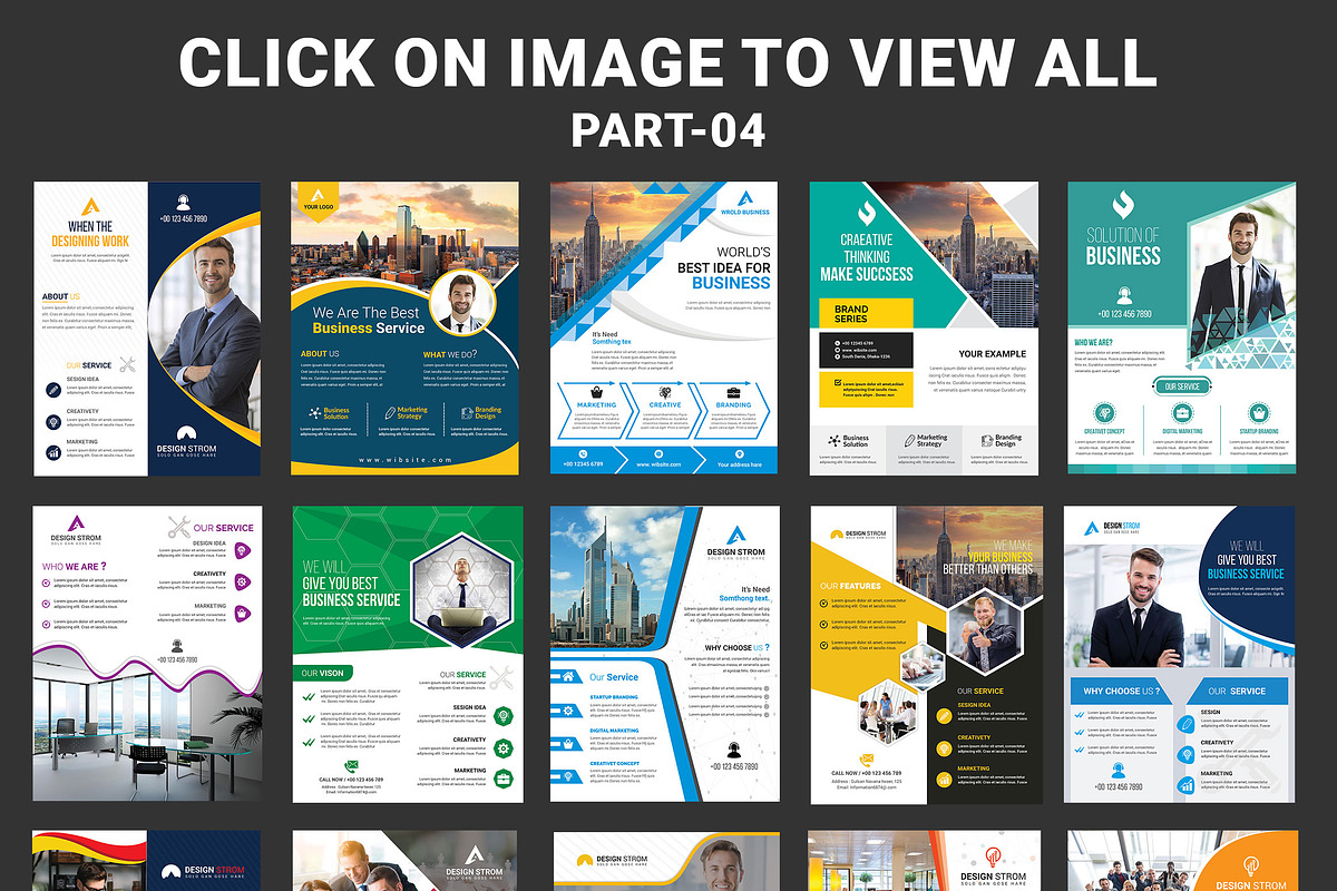 500+ Flyers Mega Bundle 99% OFF, a Flyer Template by Imagine Design Studio (Photo 5 of 98)