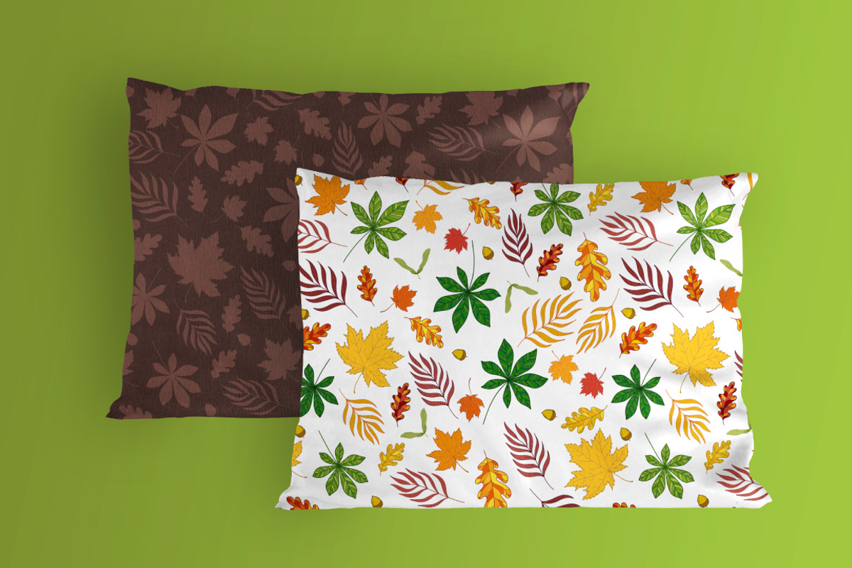 Autumn Leaves: elements and patterns, an Illustration by OkPen (Photo 4 of 5)