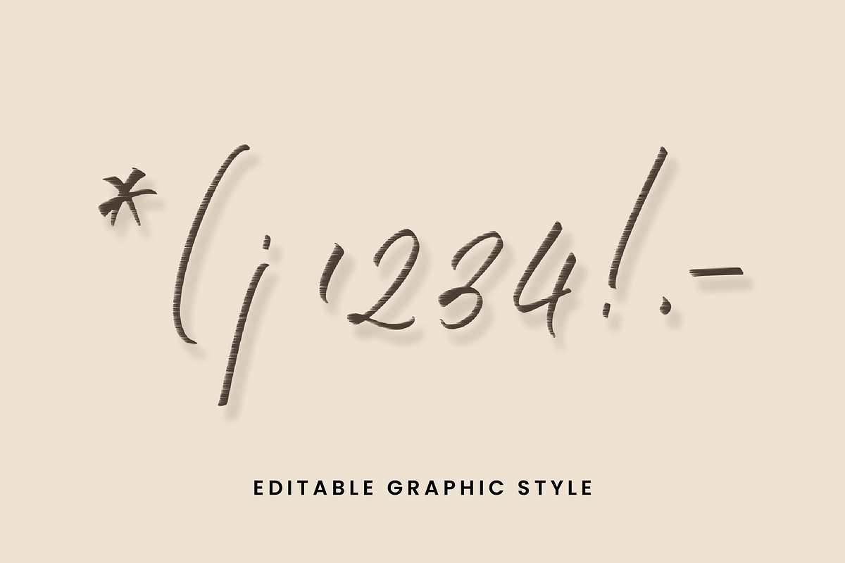 Elegant Stitch Script Text Effect preview 2