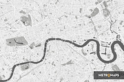 London Map – Pale Mono, an Illustration by MetroMaps (Thumbnail 3 of 3)