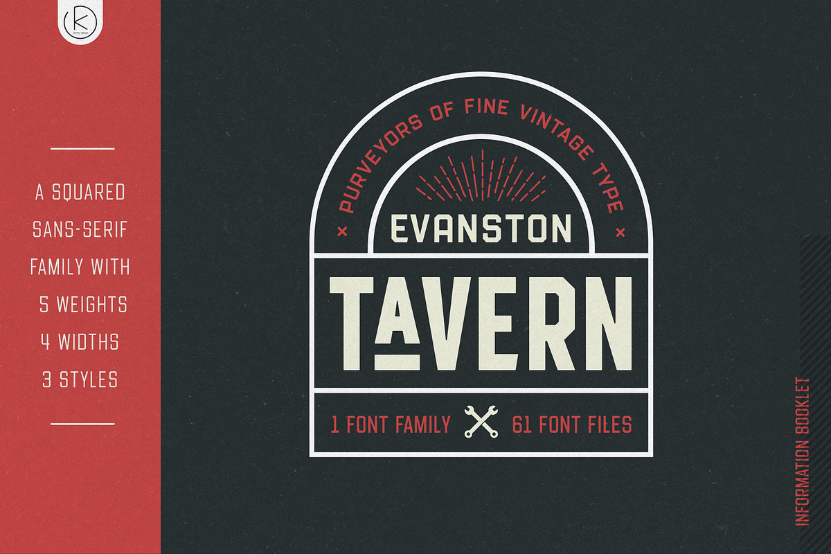 Evanston Tavern | 61 Font Family preview 6