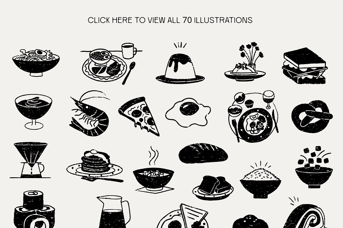 CAFÉ: Hand-Drawn Food Illustrations, a Food Illustration by Veyla (Photo 3 of 15)