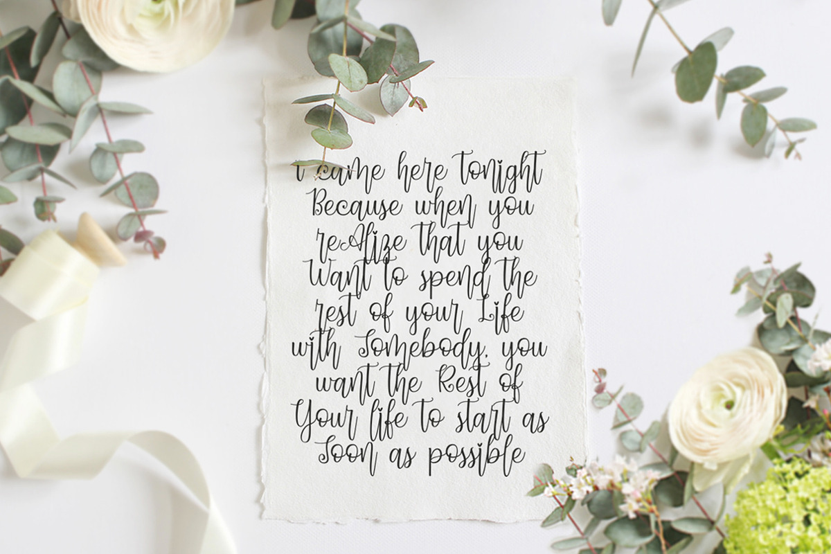 Dynamic Love | Calligraphy Script, a Script Font by StoricType (Photo 16 of 17)