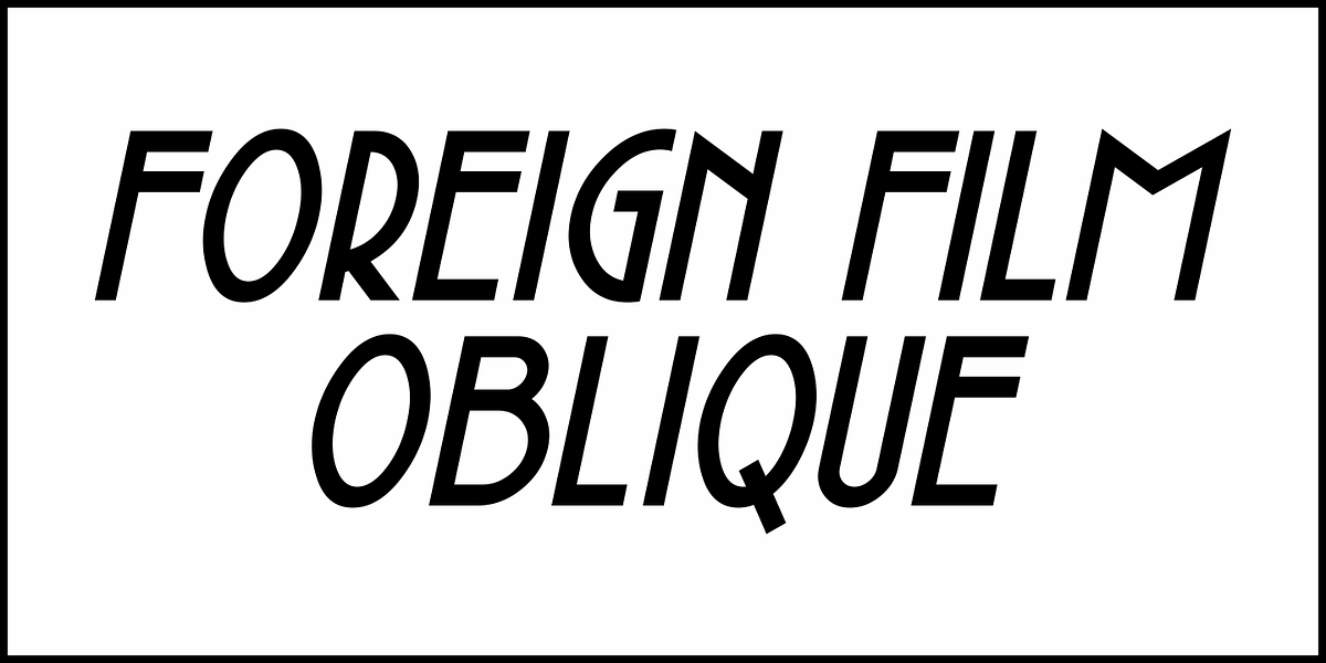 Foreign Film JNL, a Sans Serif Font by Jeff Levine Fonts (Photo 4 of 5)