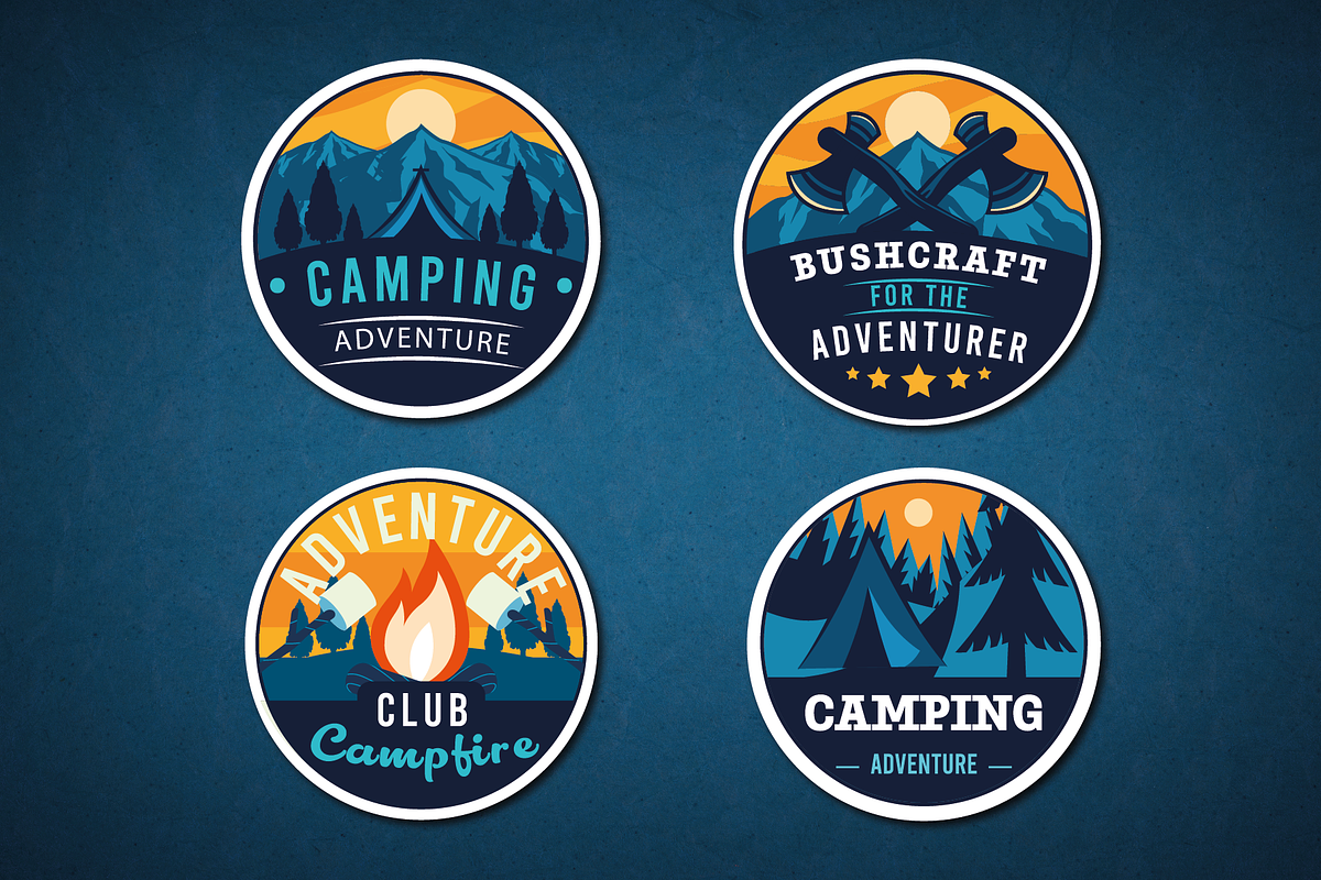 Outdoor Badges mountain illustration, a Seasonal Illustration by Smix Ryo (Photo 2 of 3)