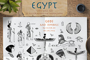 EGYPT: Gods & Symbols BW vector set., a Person Illustration by Varvara Gorbash (Thumbnail 9 of 9)