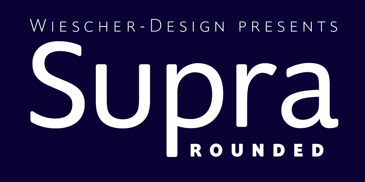 Supra Rounded, a Sans Serif Font by Wiescher-Design (Photo 2 of 6)