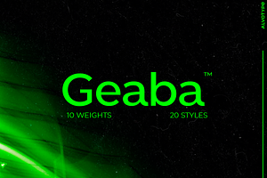 Geaba Font-family 50% OFF