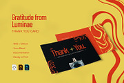 Gratitude Luminae - Thank You Card, a Card Template by VUNIRA (Thumbnail 1 of 3)