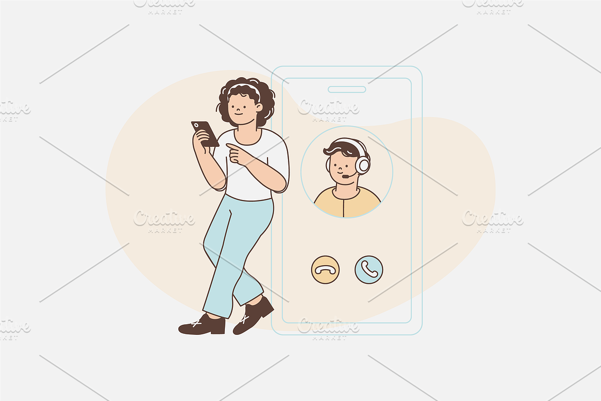 Customer Service Illustration, an Object Graphic by Jump Studio (Photo 10 of 12)