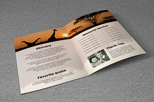 Funeral Program Template-V570