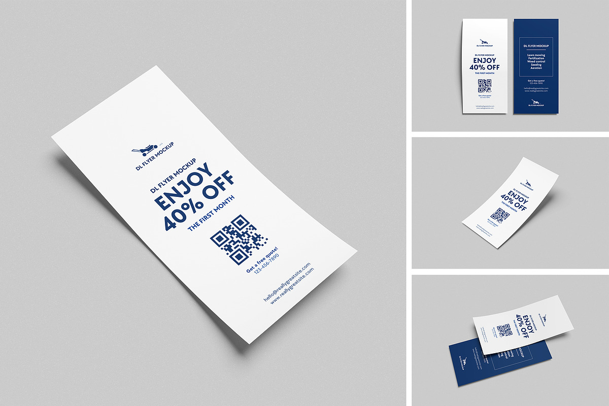 High Quality DL Flyer Mockup, an Advertising Mockup by swsi-studio (Photo 1 of 5)