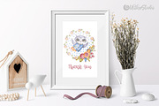 Cute owls. Watercolor collection, an Animal Illustration by UlitkaStudio (Thumbnail 17 of 17)