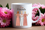 Bridesmaid Clipart Set., a Person Illustration by ColorfulPT (Thumbnail 5 of 6)