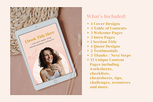 Ebook Template Canva, Boho Coach