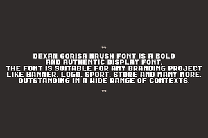 Dexan Gorisa Brush - Regular Italic