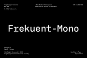 TG Frekuent Mono, a Sans Serif Font by Tegamitype (Thumbnail 1 of 11)