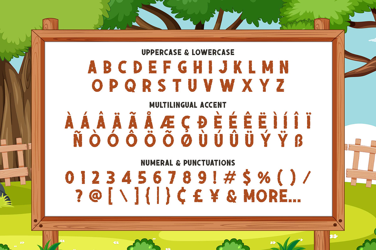 Lumbero - Wood Textured Sans, a Sans Serif Font by Almarkhatype (Photo 5 of 5)