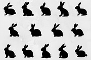 Rabbit Silhouette SVG, an Animal Illustration by newminddesign (Thumbnail 1 of 3)