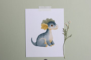 Dino Atelier Nursery Clipart, an Animal Illustration by PaintPixelCo (Thumbnail 10 of 12)