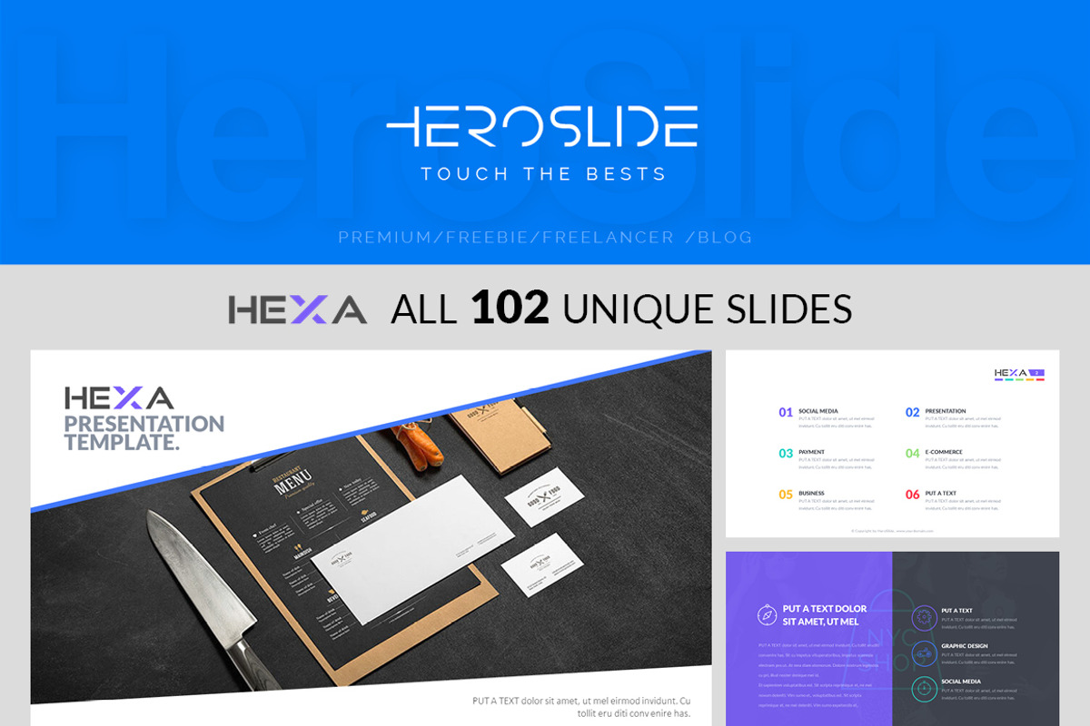 Hexa , Business Powerpoint Template, a Presentation Template by MeemSlide (Photo 3 of 5)
