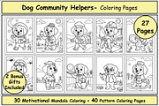 Dog Jobs & Careers Coloring Pages, an Animal Illustration by Lamia Emad (Thumbnail 1 of 5)