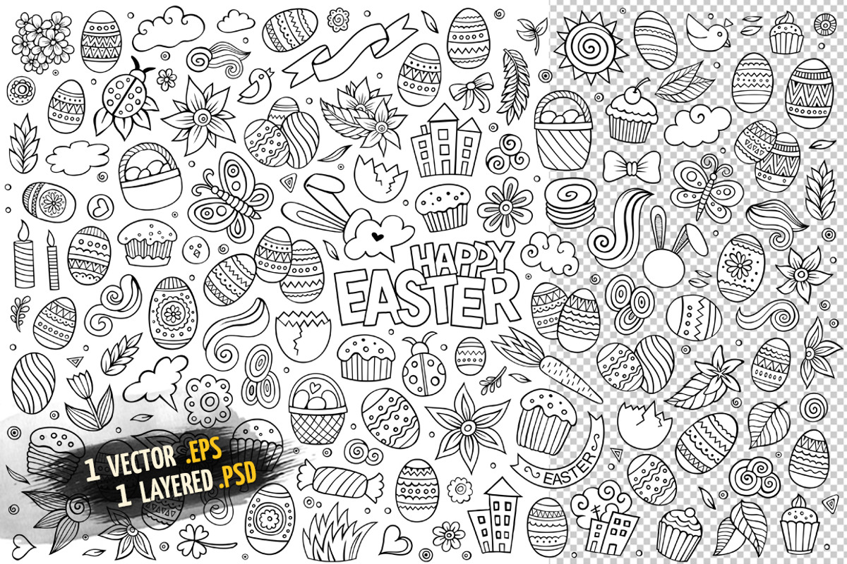 Easter Objects & Symbols Set, an Object Graphic by BALABOLKA (Photo 3 of 4)