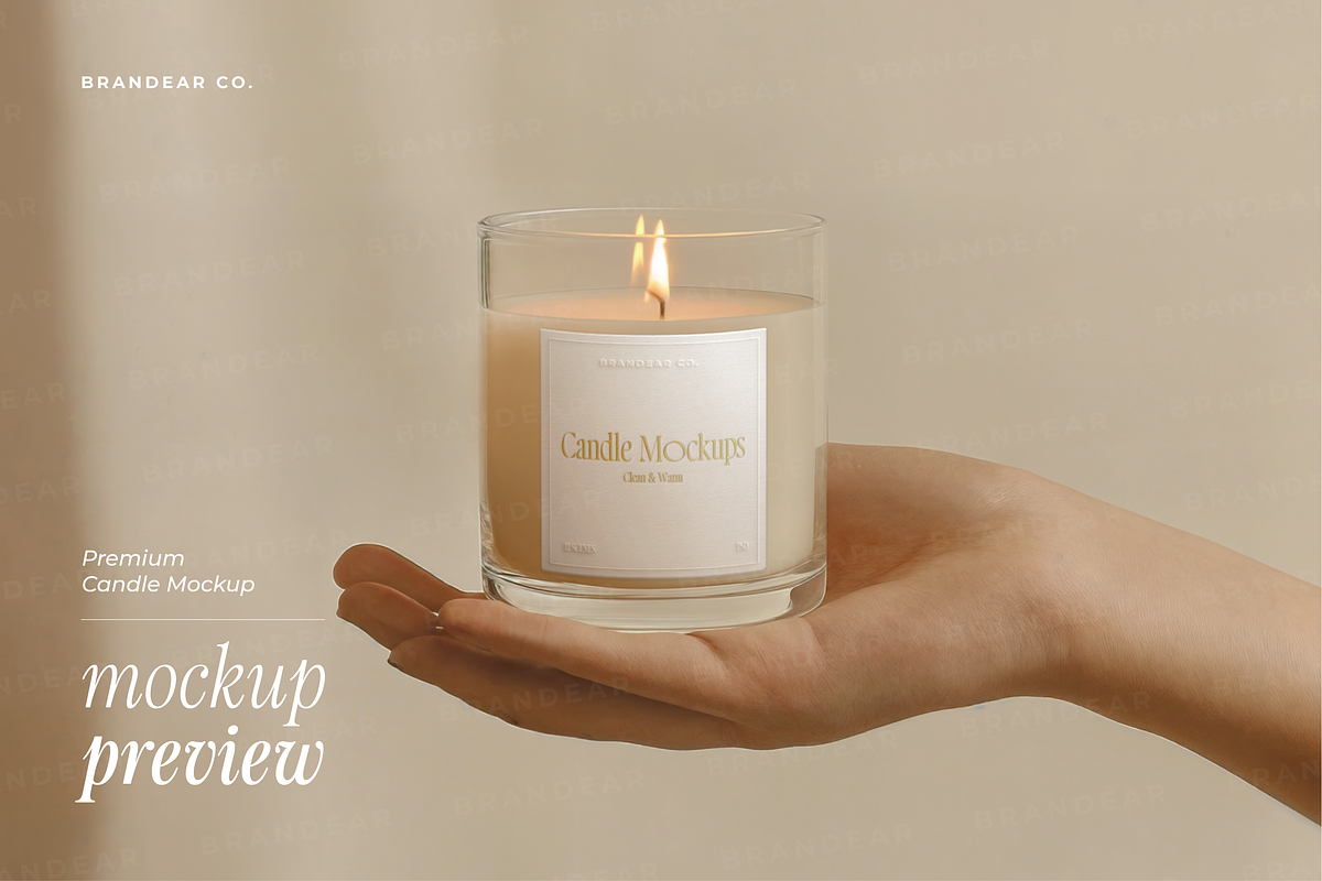 Candle Mockup Set, a Packaging Mockup by Brandear Design (Photo 8 of 17)