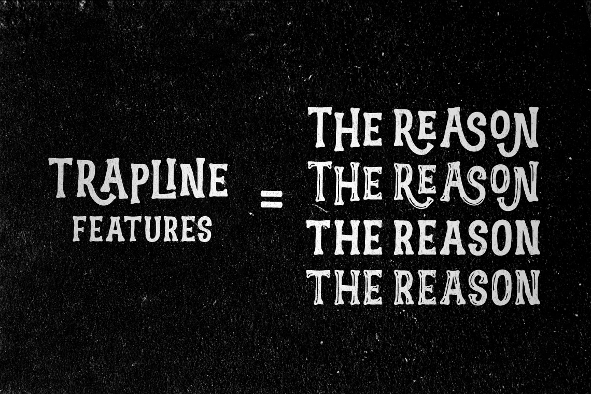 Trapline Typeface preview 5