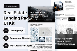 Real Estate Landing Page UI Kit