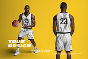6 Basketball Jersey Mockups, a Shirt Mockup by Grow Design Craft Studio (Thumbnail 4 of 7)