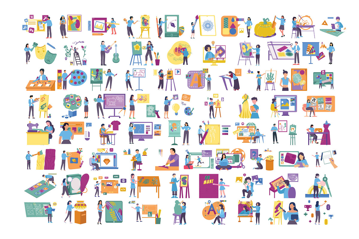 50+ Creative Design Illustrations, an Illustration by Vector Portal (Photo 2 of 6)