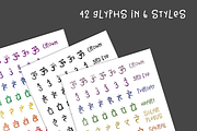 192+ Chakra Symbols with BONUS Icons, an Object Graphic by Lindsay Hartwell (Thumbnail 3 of 4)