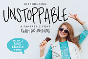 Unstoppable Handwritten Font, a Sans Serif Font by Hewitt Avenue (Thumbnail 1 of 5)