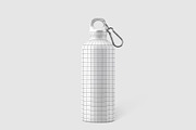 Water Bottle Mockup with Carabiner, a Packaging Mockup by graphypix (Thumbnail 3 of 4)