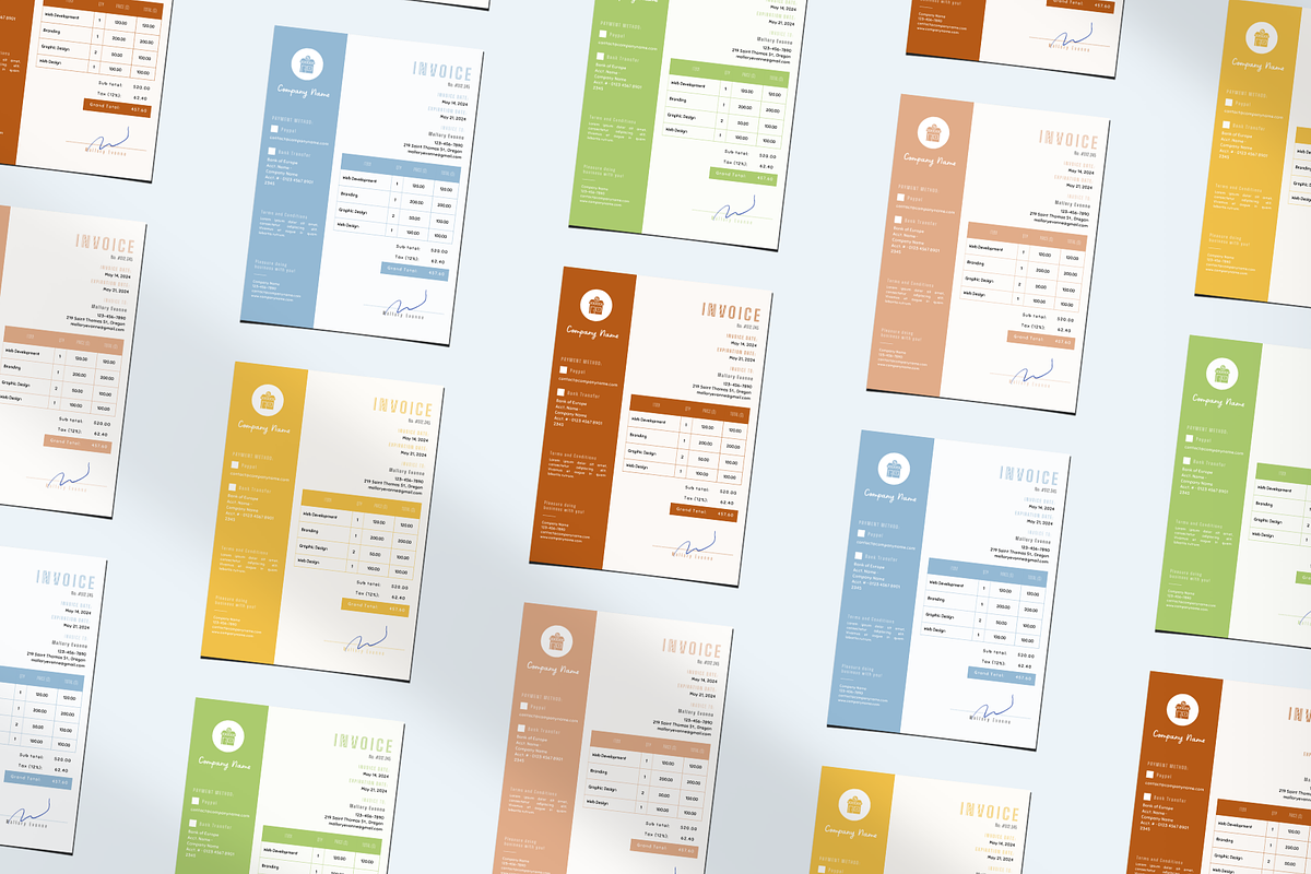 INVOICE CANVA TEMPLATE, a Print Template by The Little Lily Studio (Photo 4 of 5)