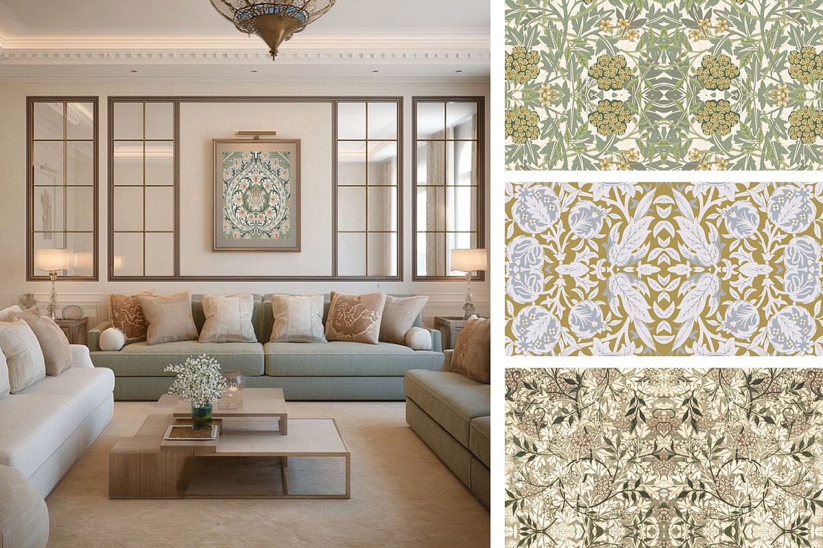 William Morris Seamless Patter 13, a Pattern Graphic by ARTOZEN DIGITAL (Photo 3 of 19)