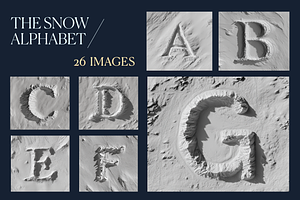 The Snow Alphabet, a Holiday Photo by Picturesque Stories