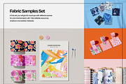 Fabric Sample Swatch Mockup Set, a Packaging Mockup by Mego-studio (Thumbnail 3 of 7)