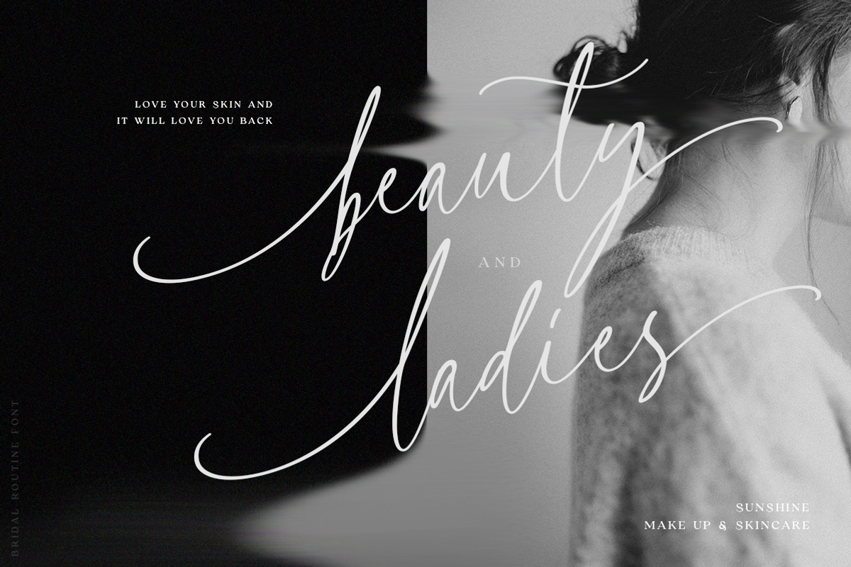 Bridal Routine - Signature Script, a Script Font by Letterhend Studio (Photo 3 of 10)
