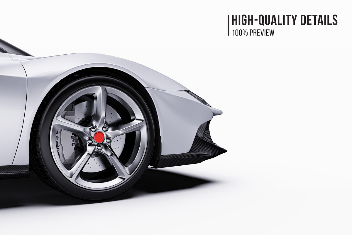 2026 Supercar Performance Coupe, an Advertising Mockup by Halal Graphic Studio (Photo 4 of 12)