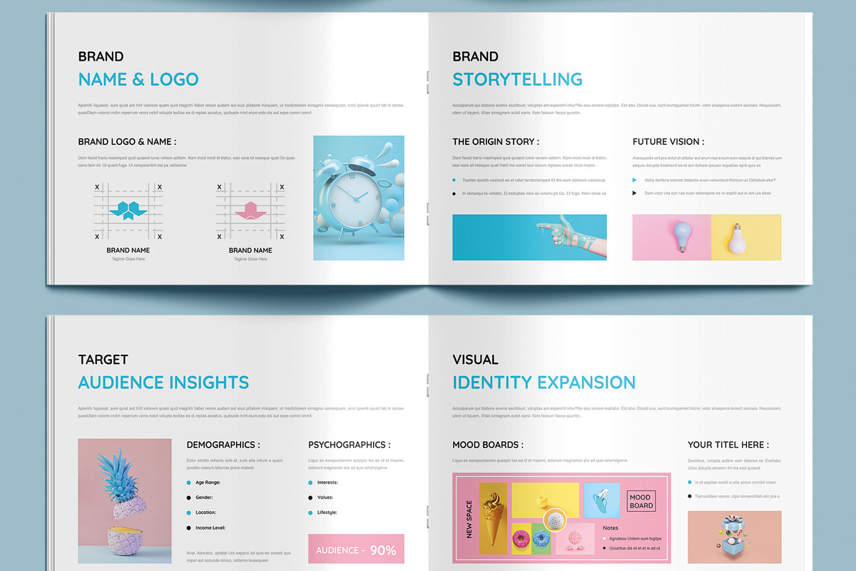 Minimal Brand Portfolio Template, a Brochure Template by MightyDesign (Photo 4 of 9)