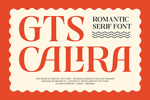 Gts Calira - Romantic Serif Font