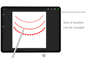 Procreate Brush Set Of Bunting Flags