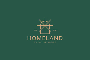 Home Logo Arched Window Sunshine, a Branding & Logo Template by Signatoro