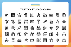 Tattoo Studio Icons, an Icon by Wencory
