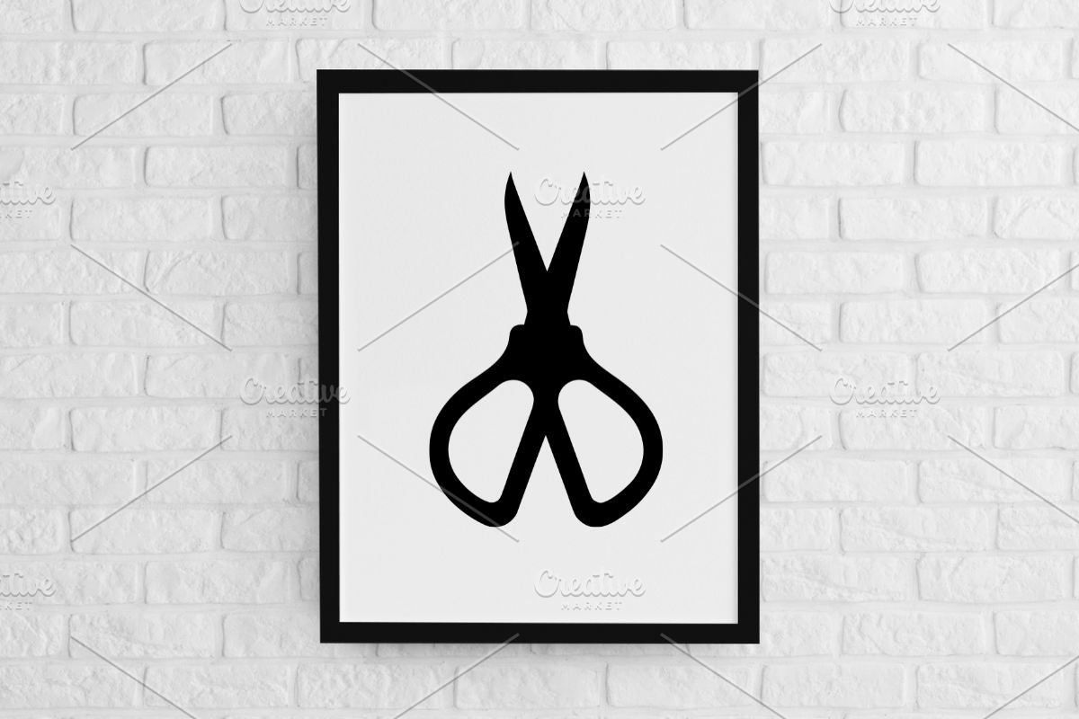 Sewing Scissors Silhouette SVG, an Object Illustration by newminddesign (Photo 2 of 3)